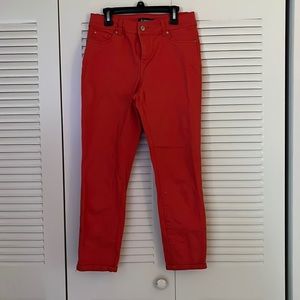 Orange Capri Jeans